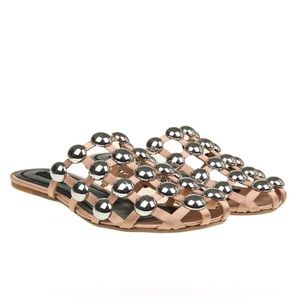 ALEXANDER WANG Satin Amelia Slippers